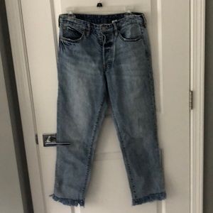 &DENIM H&M vintage fit cropped jeans